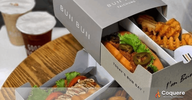 El packaging como estrategia de publicidad para restaurantes. Ideas originales de empaque de comida para llevar.